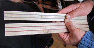 Some sections of laminated strips